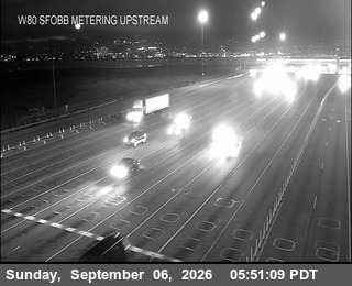 I-80 : SFOBB Metering Upstream live camera view