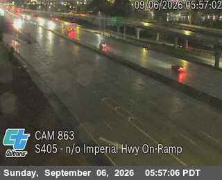 I-405 : (863) n/o Imperial Hwy On-Ramp live camera view