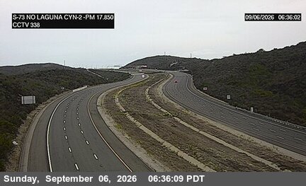 SR-73 : (338) North of Laguna Canyon 2 live camera view