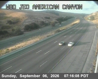 I-80 : AT EOF AMERICAN CANYON Rd live camera view