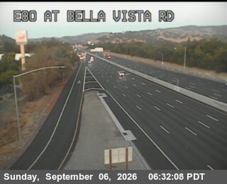 I-80 : at Bella Vista Rd live camera view