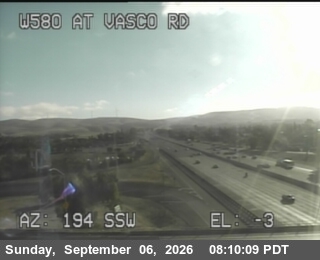 I-580 : at Vasco Rd live camera view