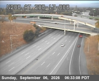 I-280 : AT JCT-880/17 live camera view
