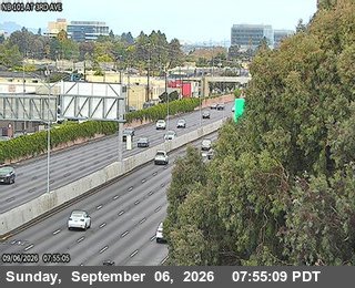 US-101 : AT 3RD ST live camera view