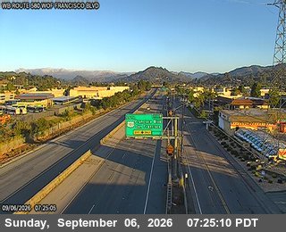 I-580 : at WOF Francisco Blvd live camera view