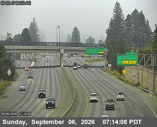 US-101 : at Baker Ave live camera view