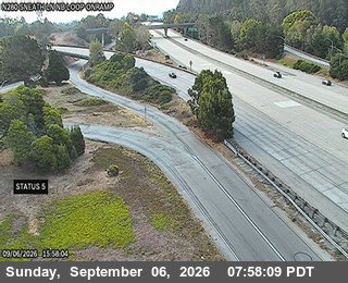 I-280 : Sneath Ln NB Loop Onramp live camera view