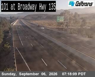 US-101 : SR-135 Broadway live camera view