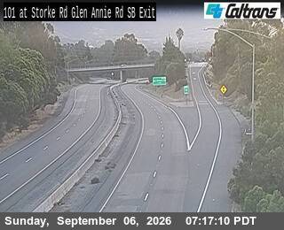 US-101 : Glen Annie Road SB Exit live camera view