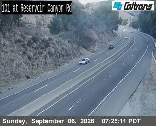 US-101 : Reservoir Canyon Road live camera view