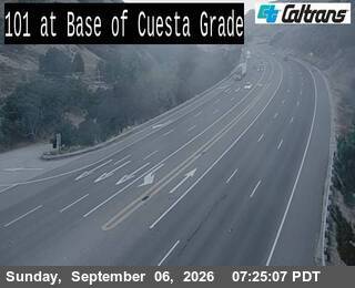 US-101 : Bottom of Cuesta Grade live camera view