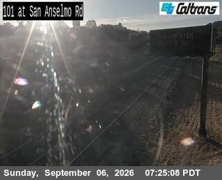 US-101 : San Anselmo Road live camera view