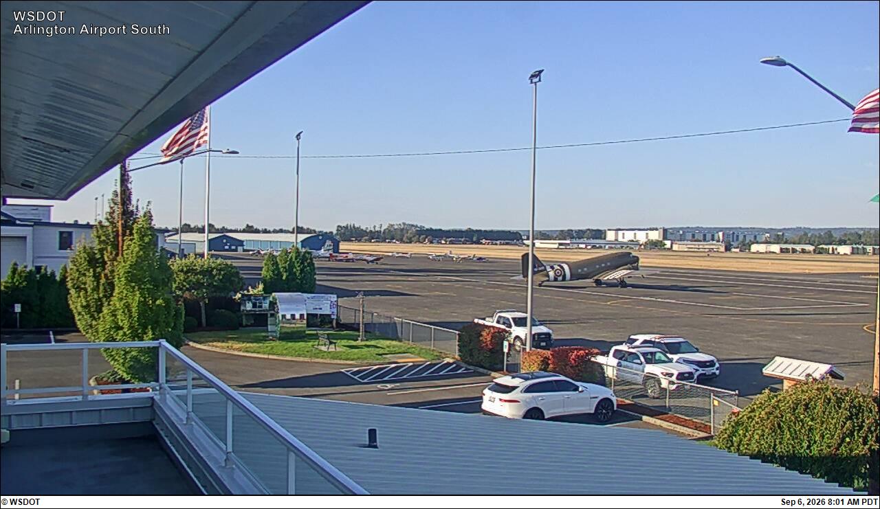 Arlington Municipal Airport Northwest live camera view