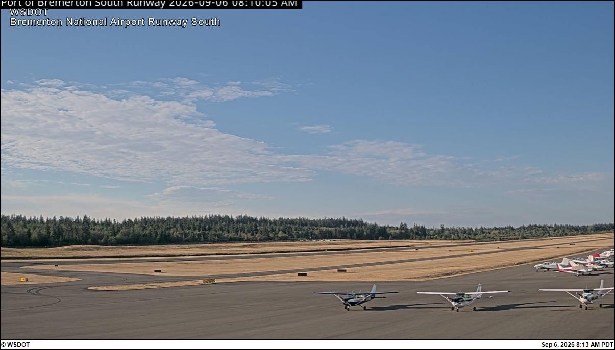 Bremerton National Airport South live camera view