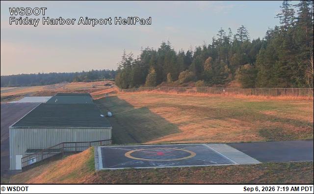 Friday Harbor Airport Helipad live camera view