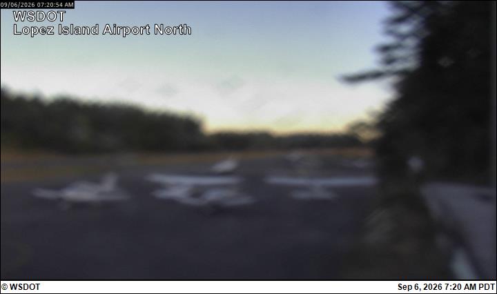 Lopez Island Airport North live camera view