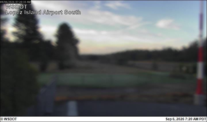 Lopez Island Airport South live camera view