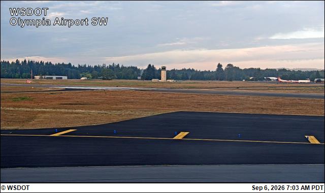 Olympia Regional Airport Southwest live camera view