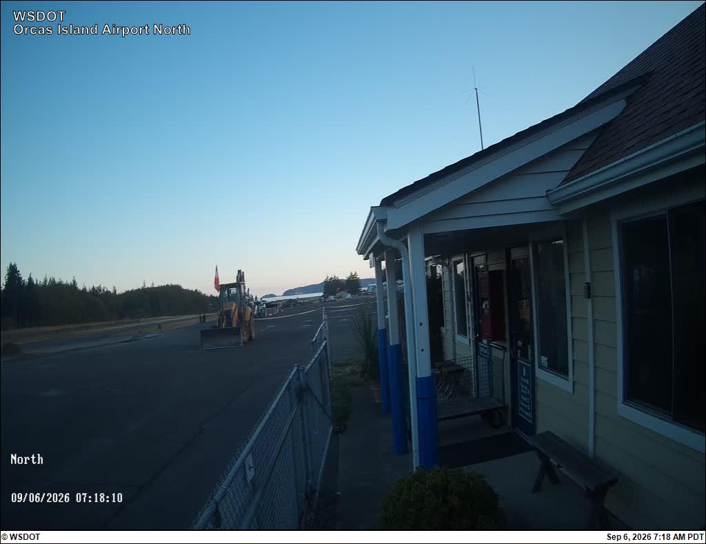 Orcas Island Airport North live camera view