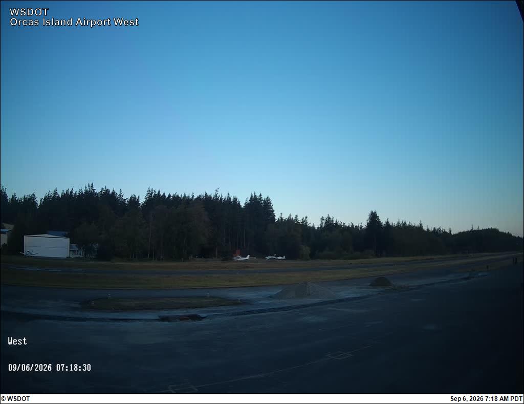 Orcas Island Airport West live camera view