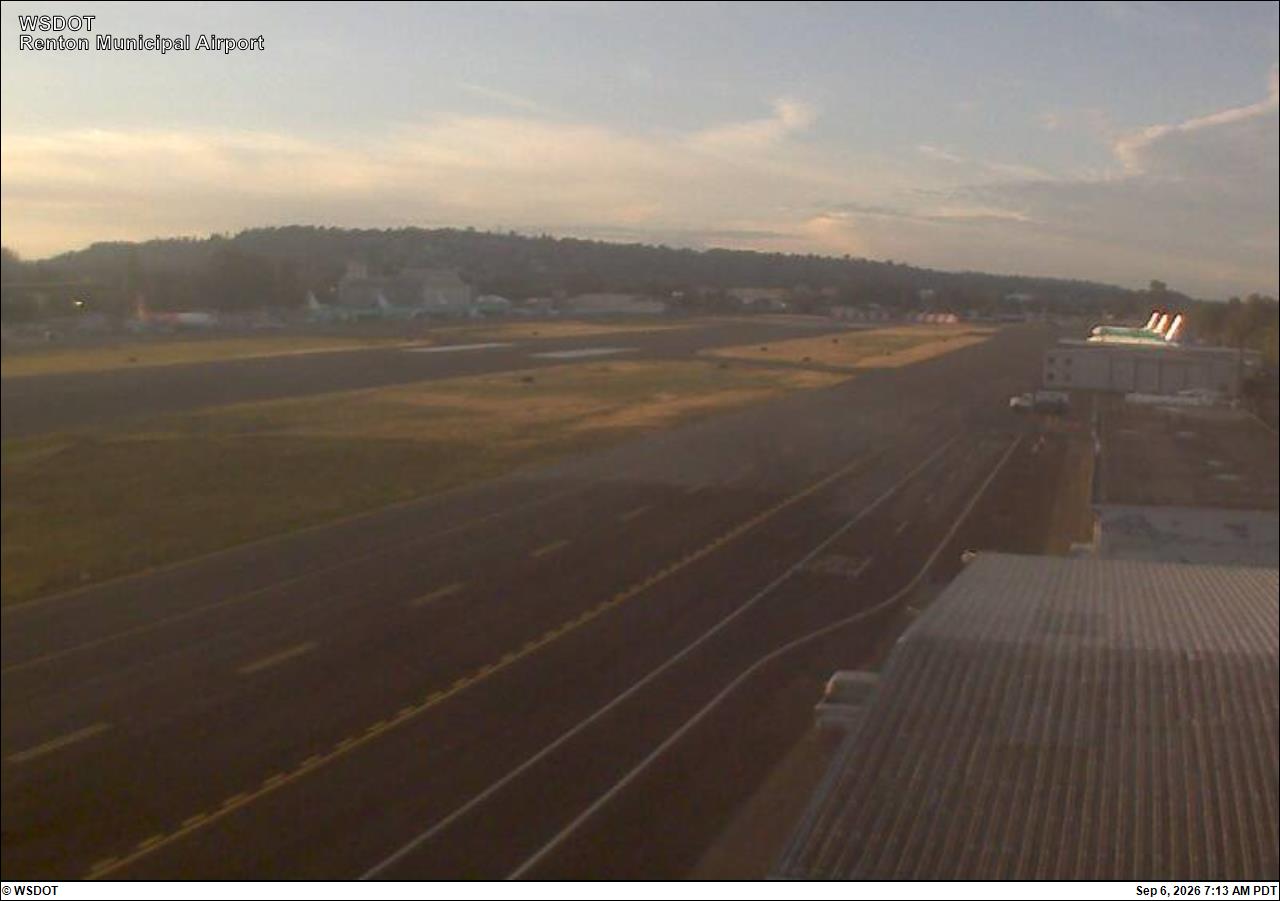 Renton Municipal Airport live camera view