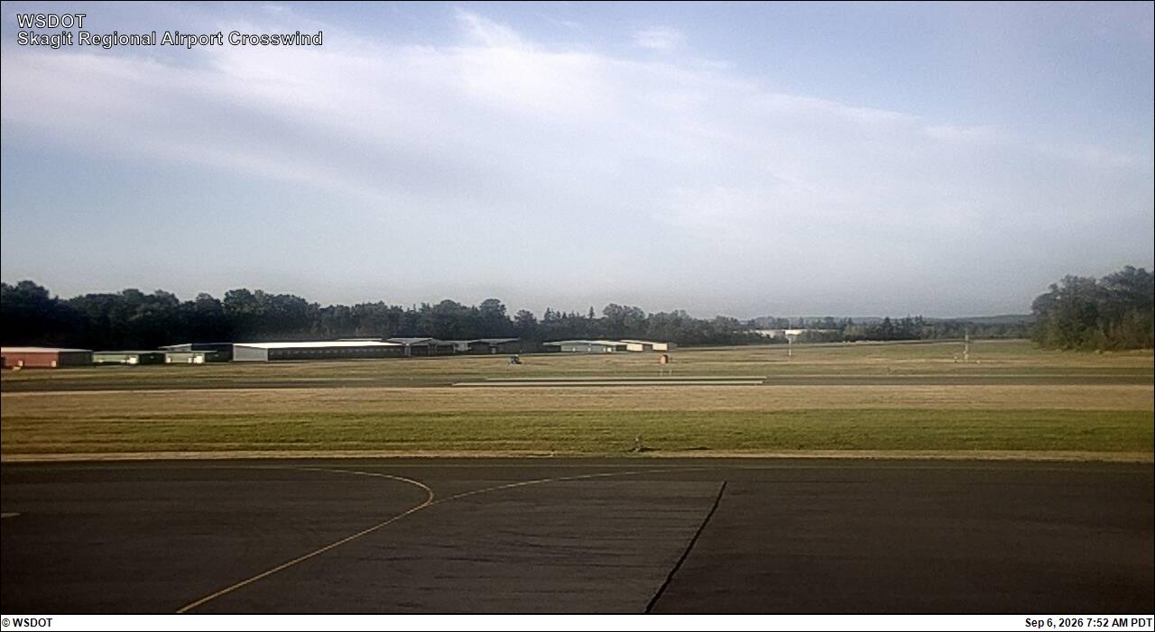 Skagit Regional Airport Crosswind live camera view