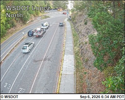 WSF Lopez Ferry Holding Looking North live camera view