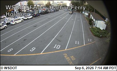 WSF Friday Harbor Ferry Holding live camera view