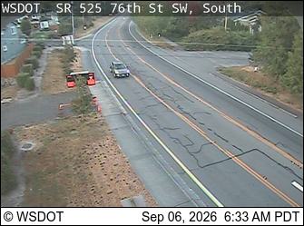 SR 525 at MP 6.9: 76th St SW South - WSF Mukilteo live camera view