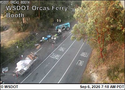 WSF Orcas Ferry Booth live camera view