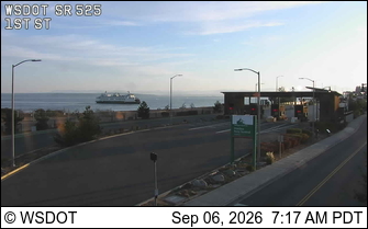 SR 525 at MP 8.4: 1st Street live camera view