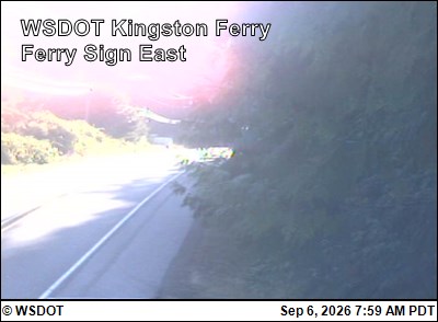 WSF Kingston Ferry Sign East live camera view