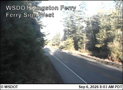 WSF Kingston Ferry Sign West live camera view