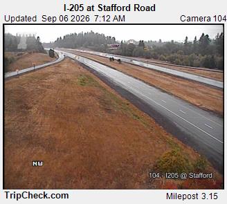 I-205 at Stafford Rd. live camera view