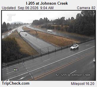 I-205 at Johnson Cr. live camera view