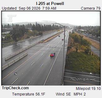 I-205 at Powell live camera view