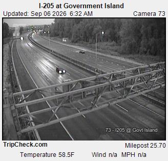 I-205 at Government Island live camera view