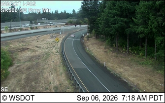 I-205 at MP 30.8: SR 500 SB Ramp Meter live camera view