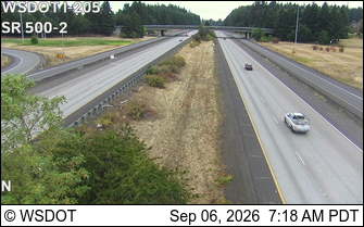 I-205 at MP 30.9: SR 500 Camera 2 live camera view