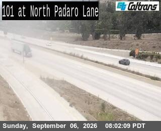 US-101: North Padaro SB Offramp live camera view