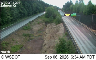 I-205 at MP 36.1: Salmon Creek live camera view