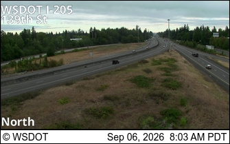 I-205 at MP 37: 139th St live camera view