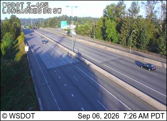 I-405 at MP 1.4: Longacres Dr live camera view