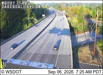 I-405 at MP 1.6: Oakesdale Ave live camera view