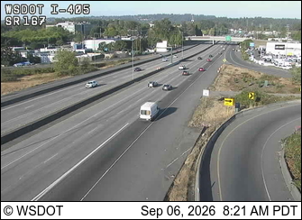 I-405 at MP 2.2: SR 167 Interchange live camera view