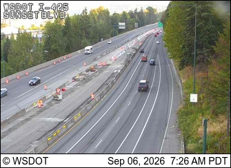 I-405 at MP 4.7: Sunset Blvd live camera view