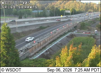 I-405 at MP 4: SR 169, SB Ramps live camera view