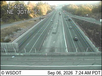 I-405 at MP 6.5: NE 30th St live camera view