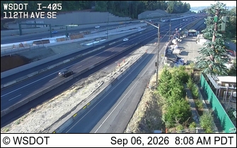 I-405 at MP 9.2: 112th Ave SE live camera view