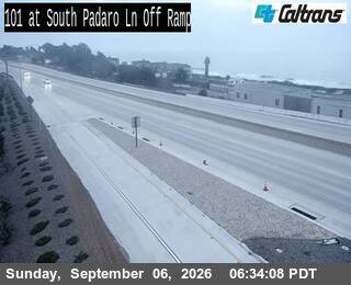 US101- South Padaro Lane Off Ramp live camera view